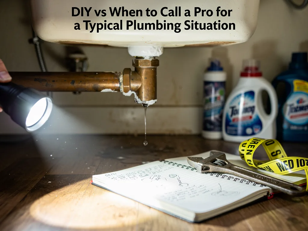 DIY vs When to Call a Pro for a Typical Plumbing Situation
